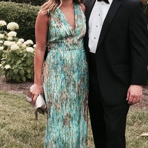 Gorgeous Misha Nonoo Watercolor Formal Maxi Dress